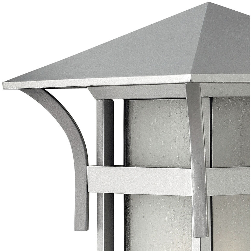 Estate Series Harbor Outdoor Wall Mount Lantern in Titanium, Small