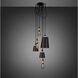 Hooked 6.0 LED 8.27 inch Graphite / Brass Pendant Ceiling Light, Mix