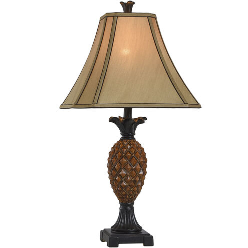 Signature 29 inch 100 watt Brown Table Lamp Portable Light