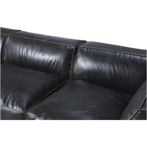 Luxe Black Classic L Modular Sectional