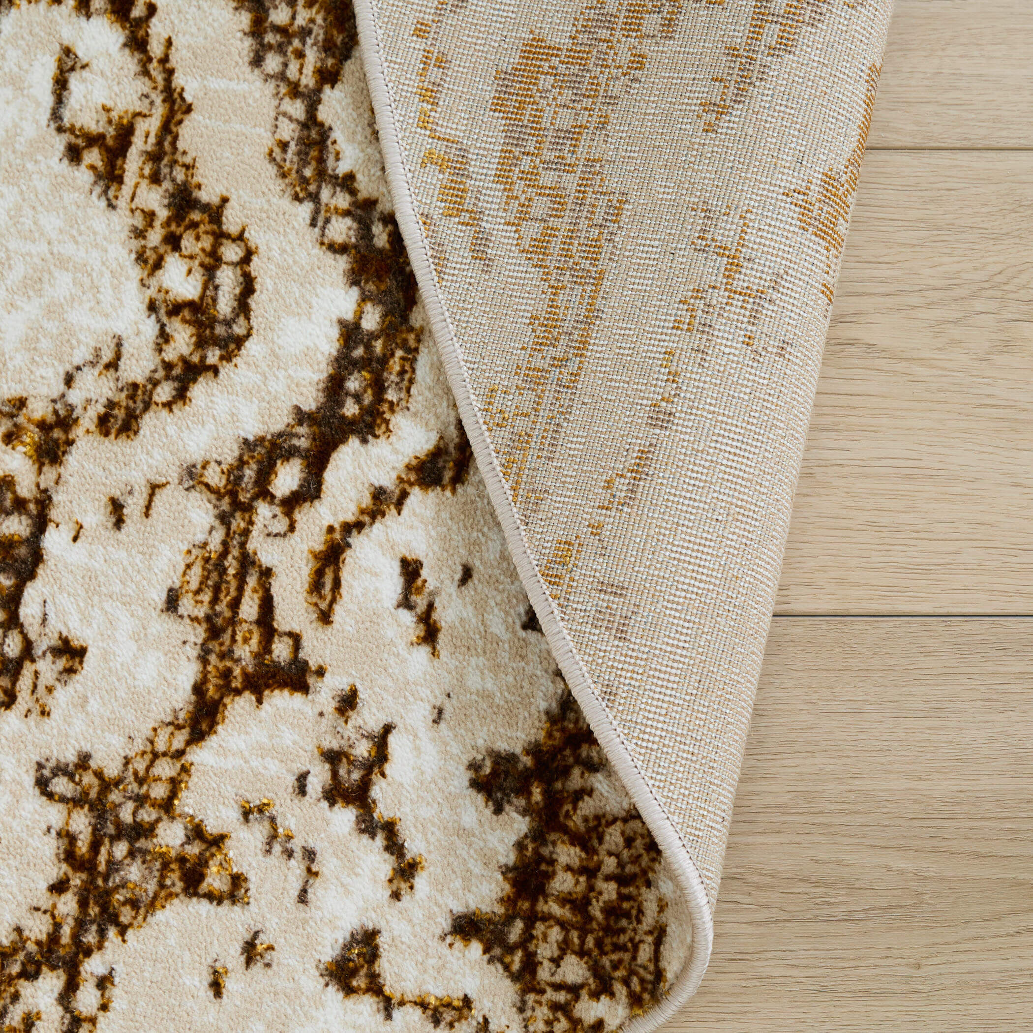 Sibel Gold Rug in 7 Round