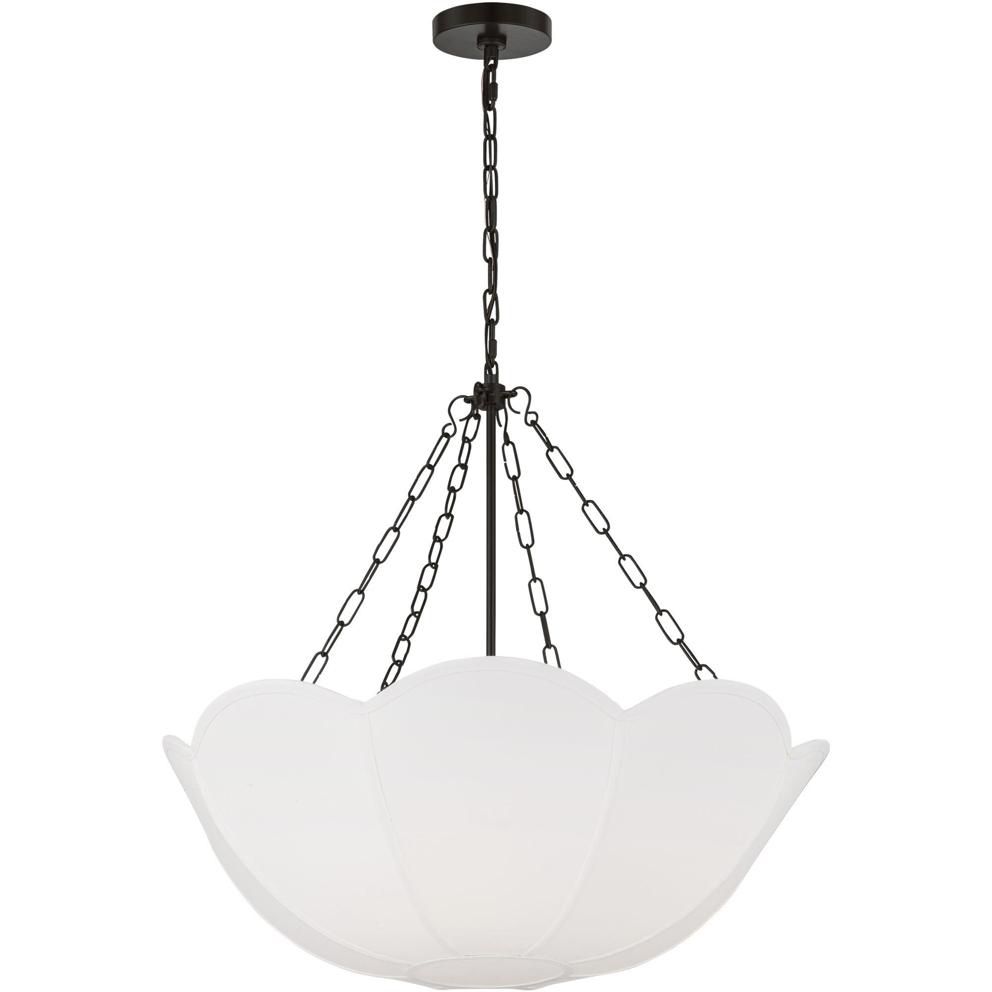 AH by Alexa Hampton Stassi 3 Light 24 inch Aged Iron Chandelier Ceiling Light