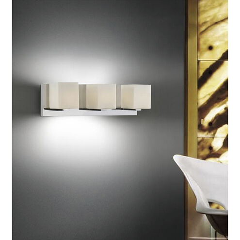 Satin Nickle 3 Light 20 inch Satin Nickel Vanity Light Wall Light