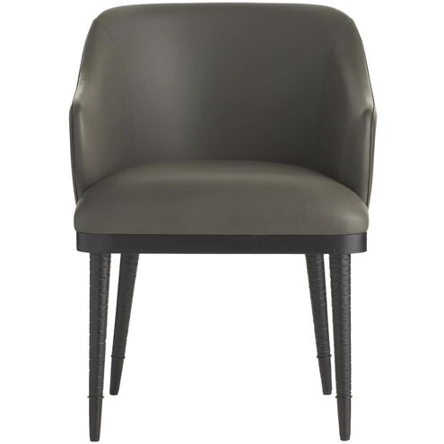 Hershel Dim Gray and Ebony with Blackened Bronze Dining Chair