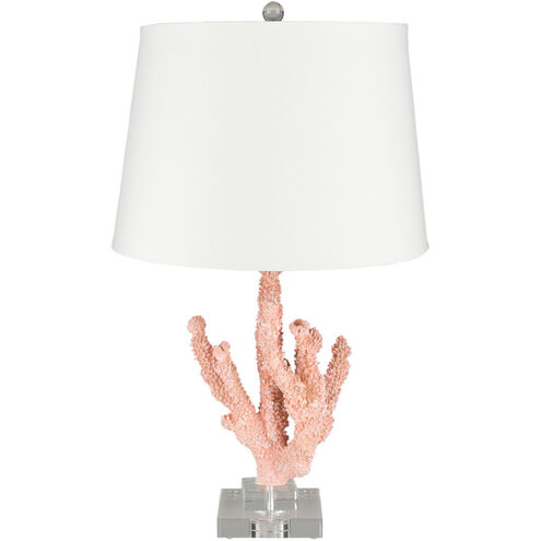 Esme 24 inch 100 watt Peach/White Table Lighting Portable Light
