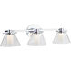 Cone 3 Light Bathroom Vanity Light