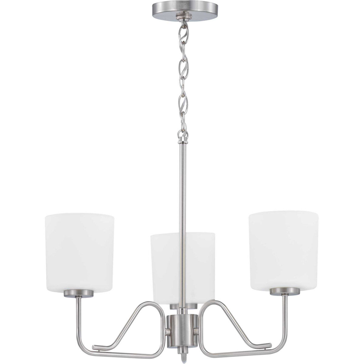 Tobin 3 Light 22.38 inch Brushed Nickel Chandelier Ceiling Light