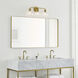 Sean Lavin Clara 3 Light 24 inch Burnished Brass Vanity Light Wall Light