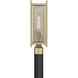 Jacobs 1 Light 18.5 inch Serene Brass Outdoor Post Lantern