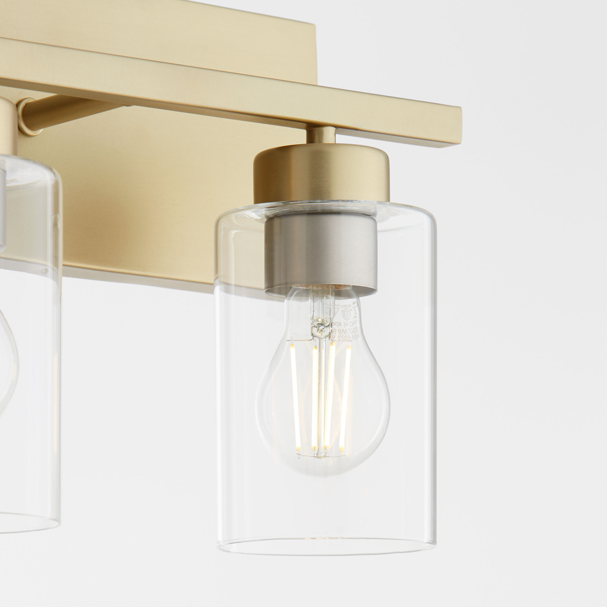 Carter 3 Light 22 inch Aged Brass Vanity Light Wall Light