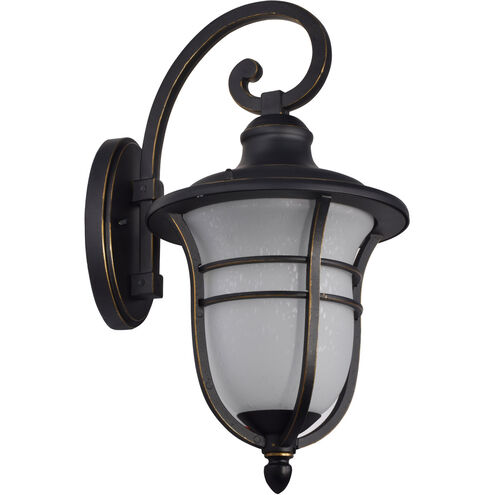 Springdale 1 Light 18 inch Black Gold Outdoor Wall Sconce