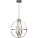 Chapman & Myers Lexie LED 24 inch Antique Nickel Globe Lantern Pendant Ceiling Light