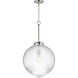 Kasbah 1 Light 15.75 inch Satin Nickel Single Pendant Ceiling Light