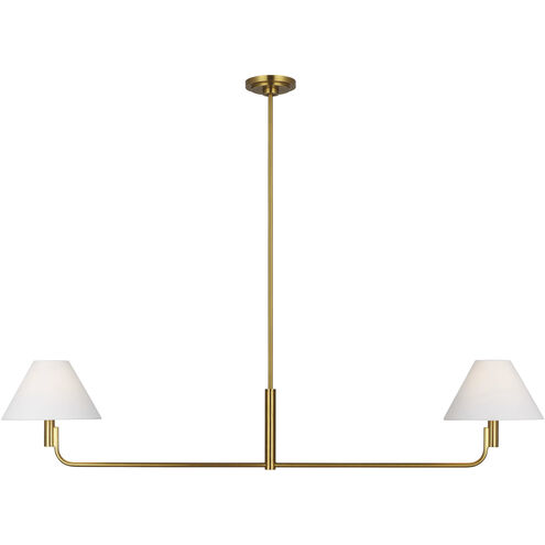 Sean Lavin Colfax Linear Chandelier Ceiling Light in Burnished Brass