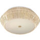 Antibes 2 Light 18.25 inch Snow White Flush Mount Ceiling Light