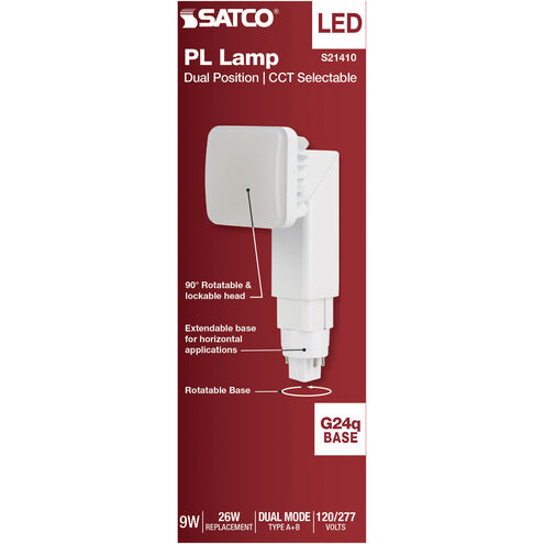 Lumos LED G24q (4-Pin) LED 9 watt 2700K LED CFL Replacements Pin Based
