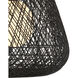 Osbert 1 Light 21.75 inch Black/Satin Black/White Pendant Ceiling Light