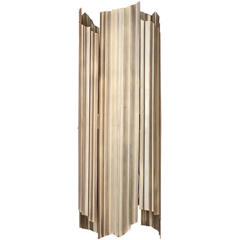 Xavier 2 Light 6 inch Aged Brass Sconce Wall Light
