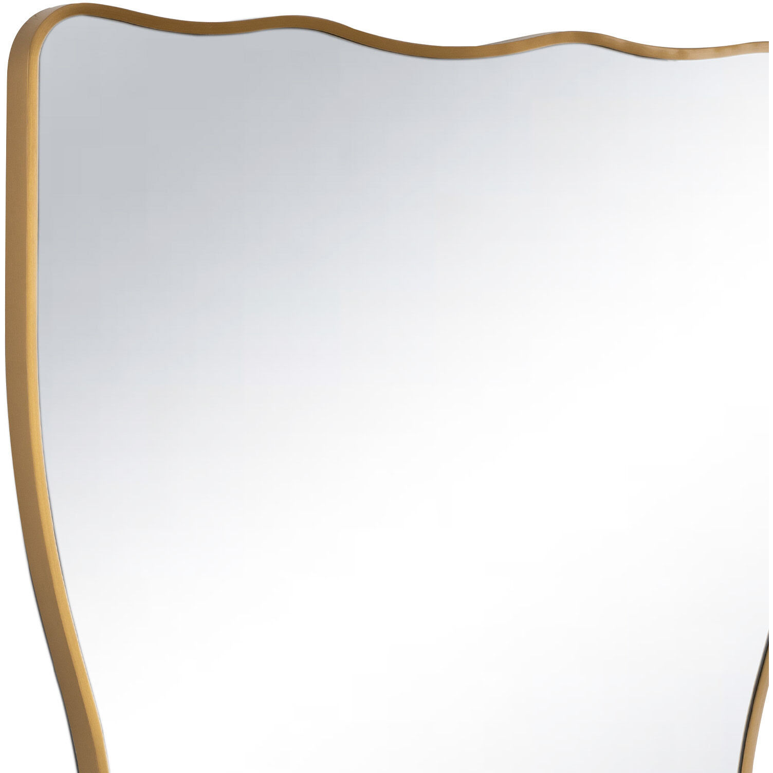 Piero 39.5 X 28 inch Natural Brass Mirror