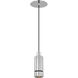 Mick De Giulio Sottile LED 3 inch Polished Stainless Steel Line-Voltage Pendant Ceiling Light