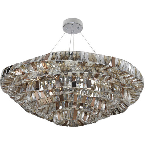 Gehry 21 Light 39 inch Chrome Pendant Ceiling Light