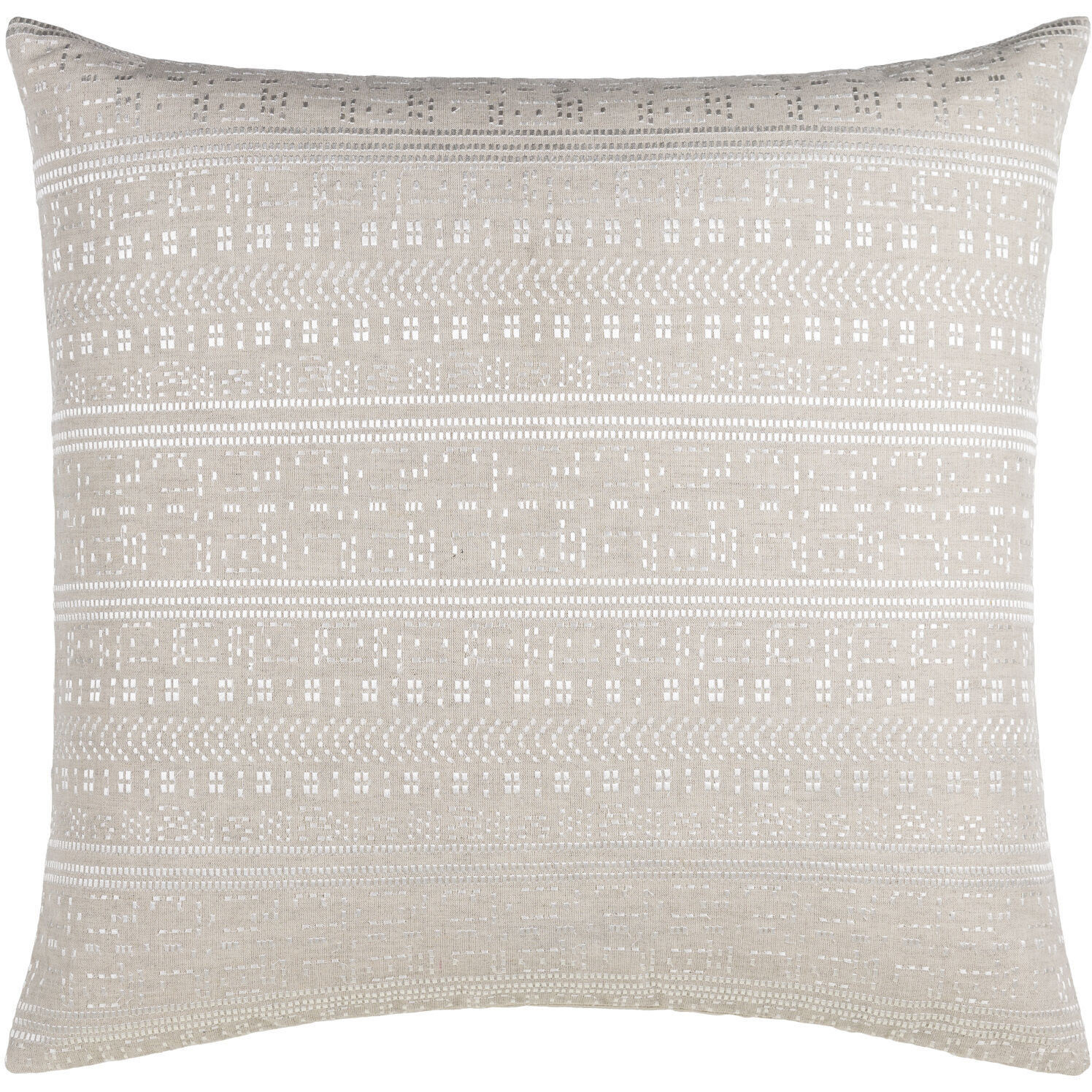Theodore 22 X 22 inch Beige/Off-White Accent Pillow