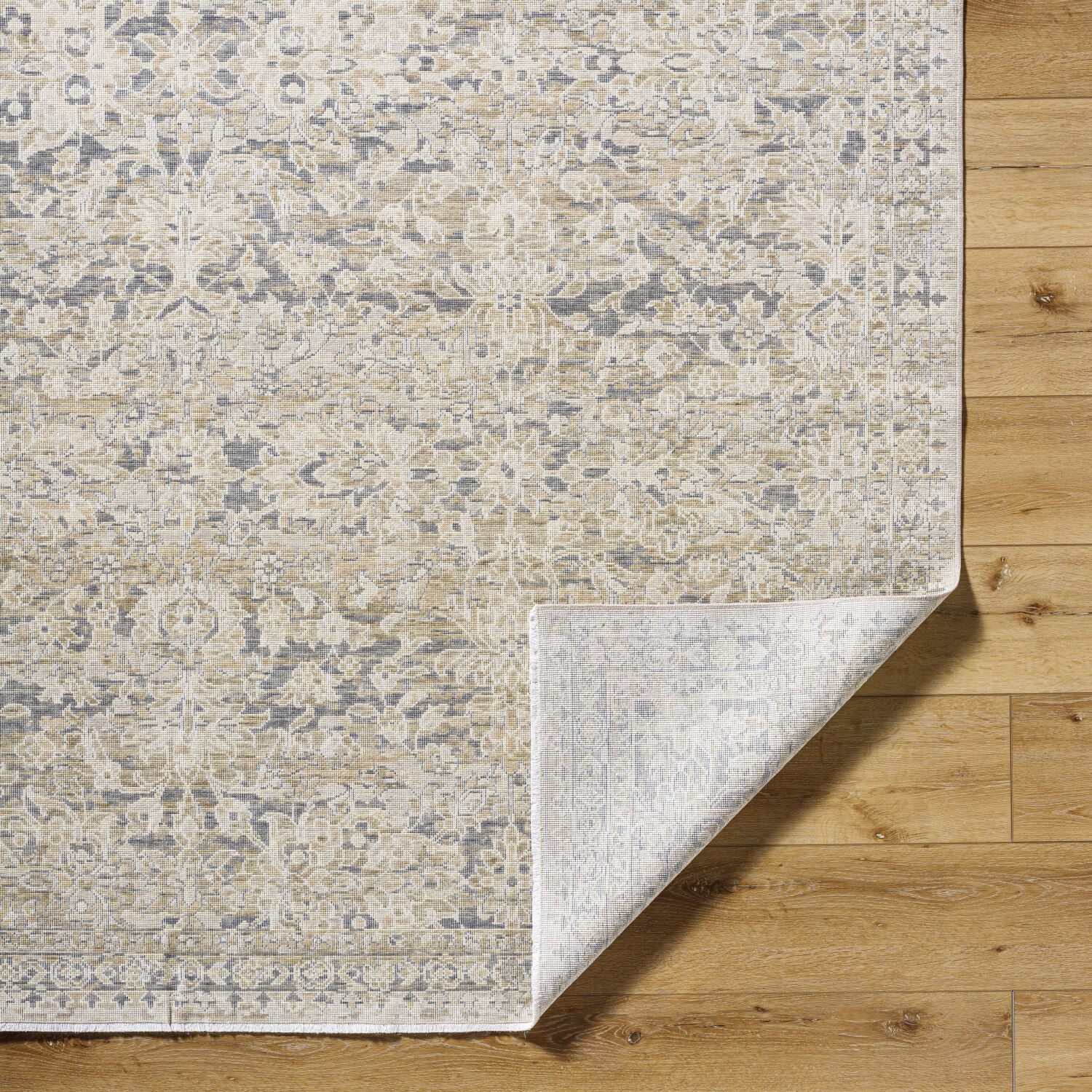 Once Upon a Time 118.11 X 35.04 inch Gray / Light Brown / Ivory / Light Gray / Tan Machine Woven Rug in 3 x 10