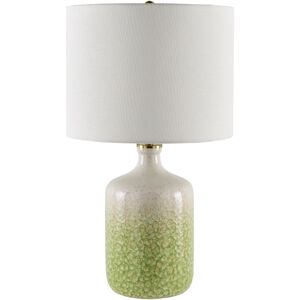 Benin 23 inch 100 watt Glazed and Painted Accent Table Lamp Portable Light