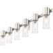 Midtown 6 Light 36 inch Brushed Nickel Bath Vanity Wall Light