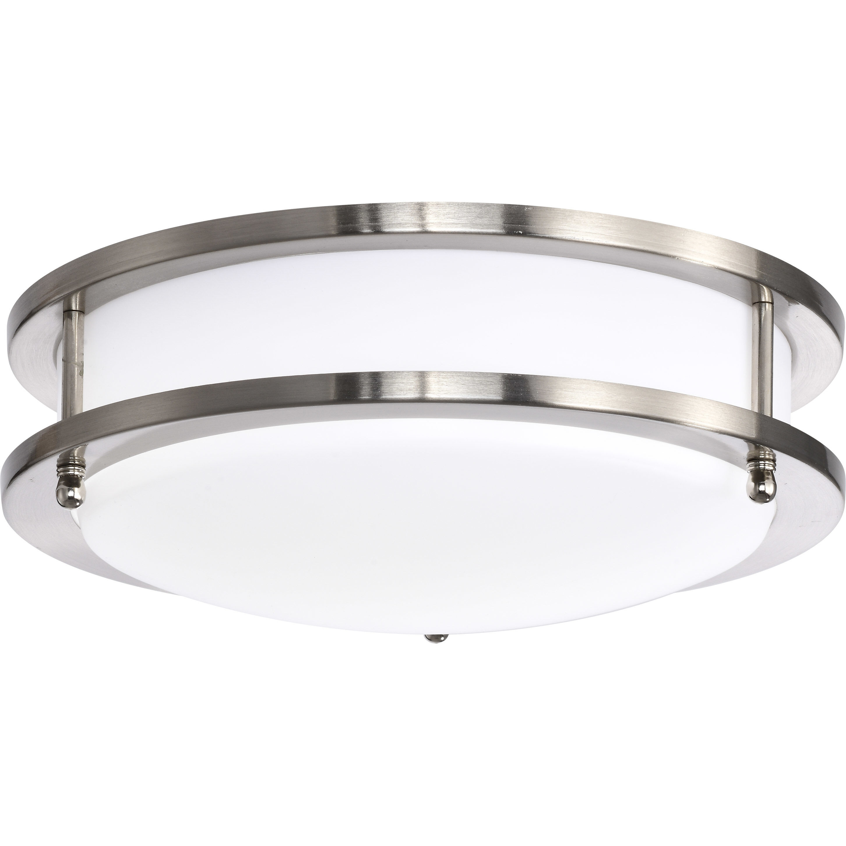 Glamour LED 10 inch Brushed Nickel Flush Mount Ceiling Light