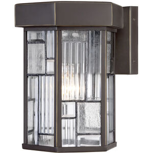 Kingsley 1 Light 11 inch Aged Bronze Patina Outdoor Wall Lantern