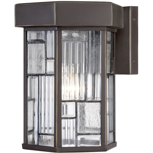 Kingsley 1 Light 11 inch Aged Bronze Patina Outdoor Wall Lantern