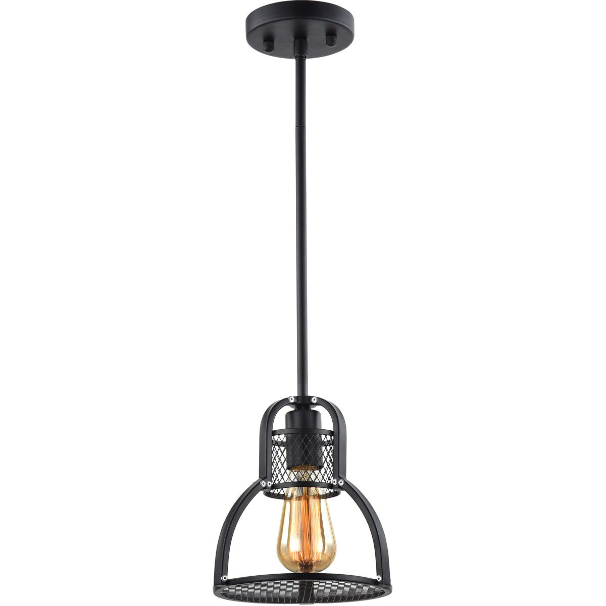 Zeev Lighting P30042/1/DBZ Canton 1 Light 11 inch Bronze Pendant Ceiling  Light