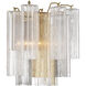 Addis Bath Wall Light in Tronchi Glass Autumn