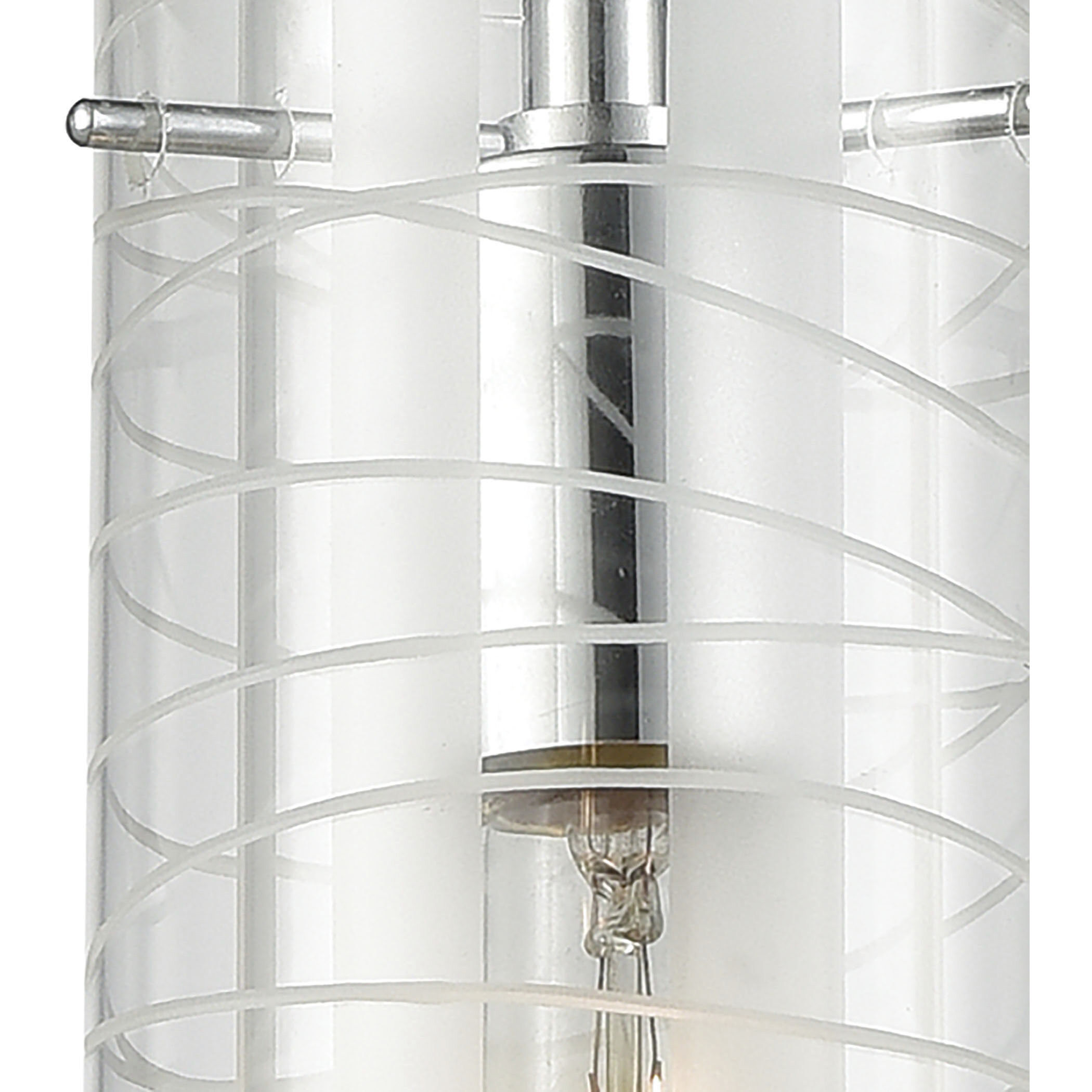 Swirl 1 Light 5 inch Polished Chrome Pendant Ceiling Light