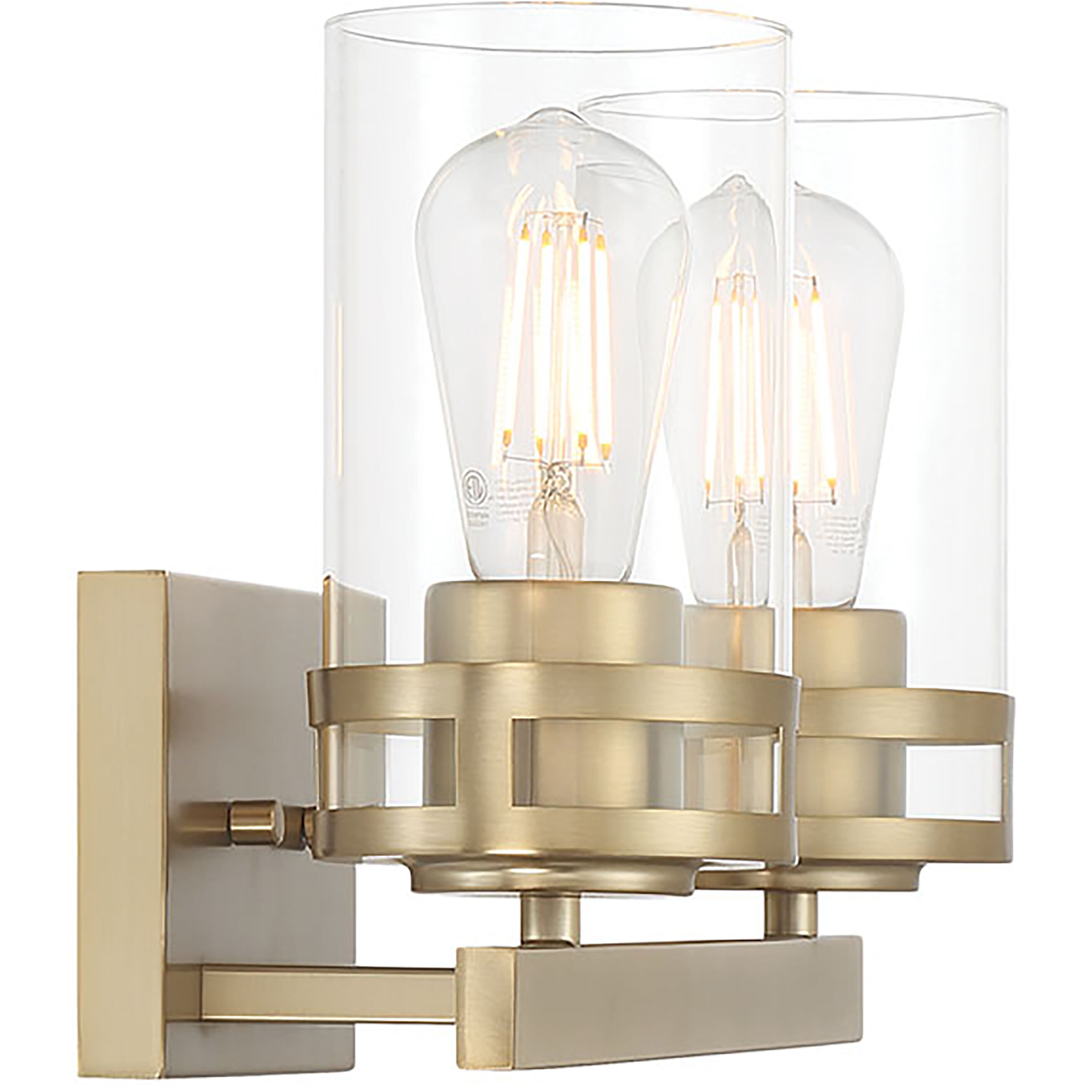 Lunden 2 Light 14.5 inch Modern Gold Bathroom Vanity Light Wall Light