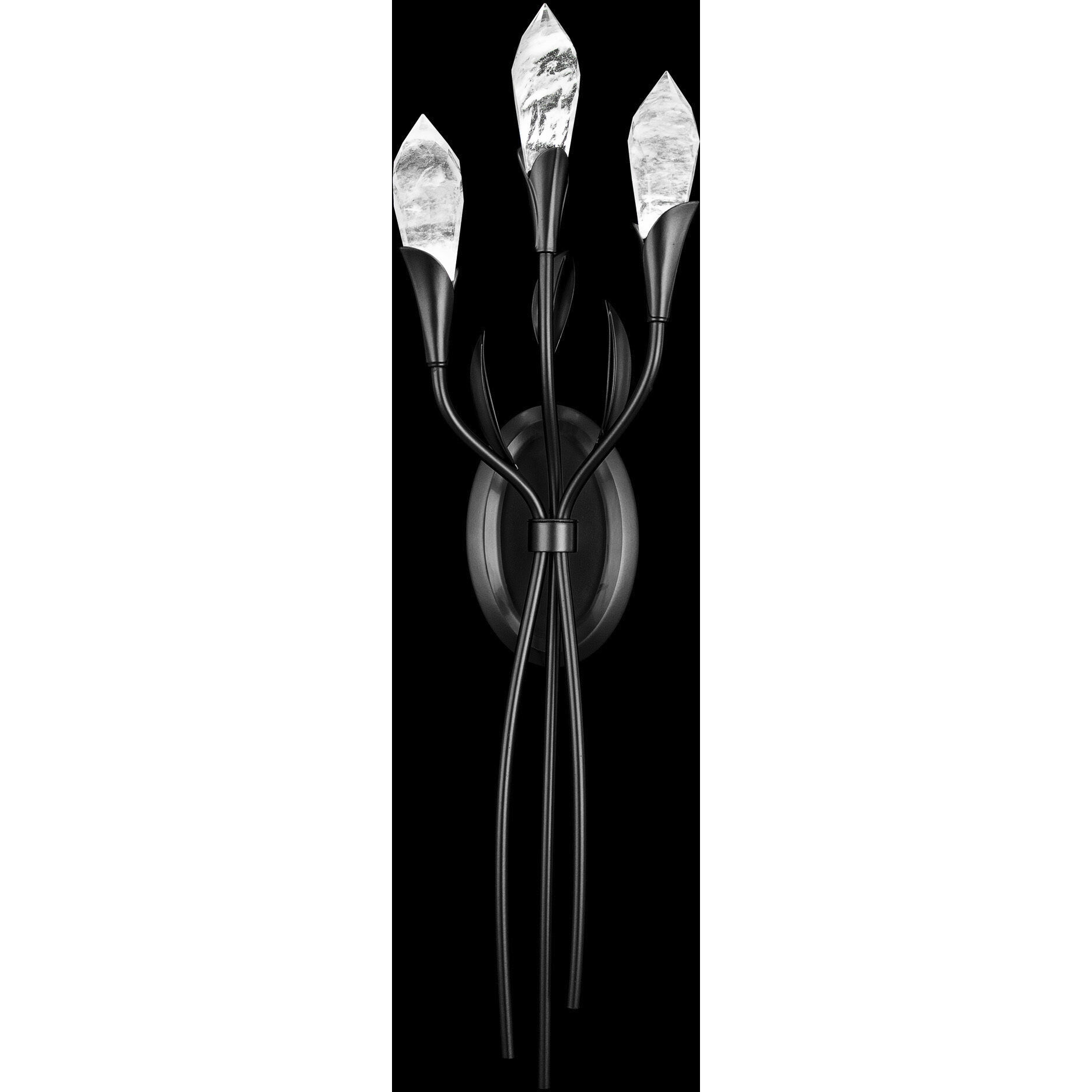 Secret Garden LED 4 inch Black Wall Sconce Wall Light, Schonbek Signature