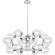 Abii 18 Light 32.75 inch Polished Chrome with Clear Chandelier Ceiling Light
