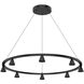 Dune LED 33.25 inch Black Chandelier Ceiling Light