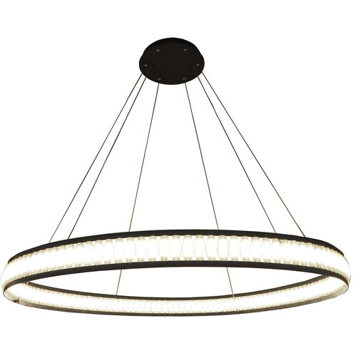 Forster LED 47.25 inch Black Chandelier Ceiling Light, Medium