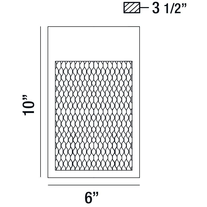 Coop LED 6 inch Sand Black Wall Sconce Wall Light, Small