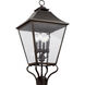 Sean Lavin Galena 4 Light 29 inch Sable Outdoor Post Lantern