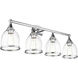 Ashridge 4 Light 35.75 inch Polished Chrome Vanity Wall Sconce Wall Light