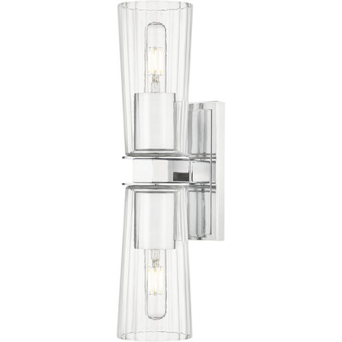 Titus 2 Light 4.5 inch Chrome Wall Sconce Wall Light
