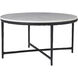 Rowena 29.92 X 15.74 inch Matte Black and White Coffee Table
