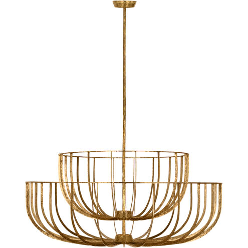 Sean Lavin Sanchi 3 Light 42 inch Polished Antique Brass Chandelier Ceiling Light