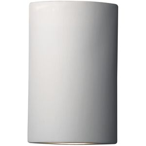 Ambiance Cylinder LED 8.25 inch White Crackle Corner Wall Sconce Wall Light