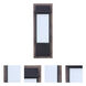 Heights 1 Light 19.7 inch Whiskey Barrel/Midnight Outdoor Wall Mount