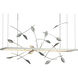 Autumn LED 53.4 inch Vintage Platinum Pendant Ceiling Light, Short