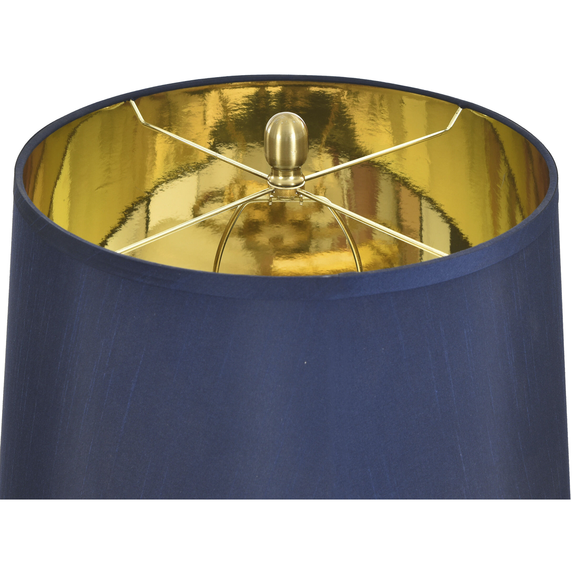 Poly 31.5 inch 60 watt Latilly Blue Table Lamp Portable Light